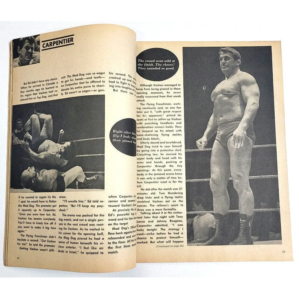 THE WRESTLER - FEB 1968 /‎ LOU THESZ / BUDDY RODGERS / MIGUEL PEREZ